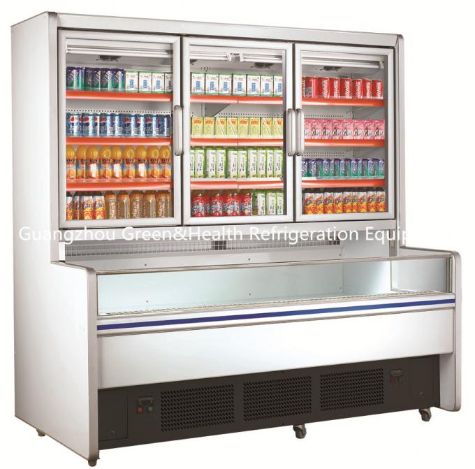 Congelador combinado de aço inoxidável