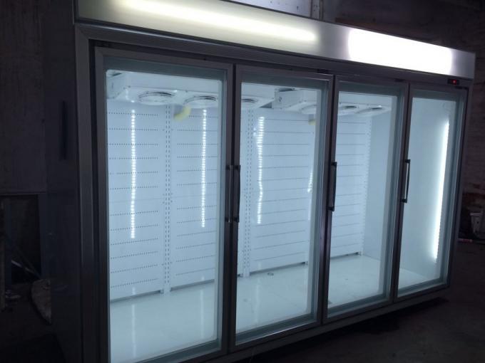 Refrigerador aberto da exposição de Multideck com sistema de refrigeração Remoted da porta de Glasss