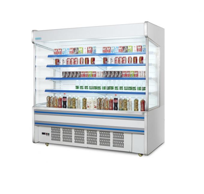 Vidro aberto da curva do refrigerador de Multideck do equipamento de refrigeração do supermercado