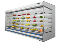 Refrigerador personalizado da exposição da plataforma aberta do supermercado com unidades remotas de Condensering