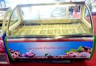 Gelato Shop Expositor de sorvete comercial com formas personalizadas