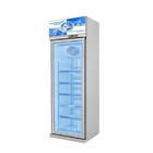 Sistema de refrigeração de ventilador 3 portas congelador de porta de vidro vertical com compressor Wanbao