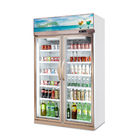 Congelador da mostra da porta de vidro do refrigerador da bebida/refrigerador eretos do supermercado