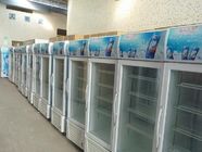 Refrigerador frio comercial ereto da bebida da bebida para a loja com porta de vidro