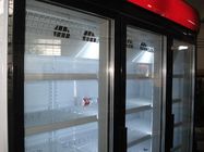 O refrigerador de vidro R404a da porta, congelador da porta de 3 vidros automático degela