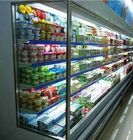 Mostra aberta da grande capacidade do refrigerador de Multideck da leiteria e das bebidas e multideck ajustável