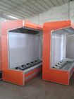 Sistema de refrigeração aberto do telecontrole da cor da laranja do refrigerador 3m de Multideck das frutas e legumes
