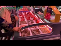 Cutomized Hypermarket Combination Cooler Island Display Freezer