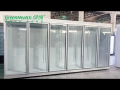 Porta de vidro de supermercado de moda refrigerador de bebidas comerciais refrigerador de bebidas