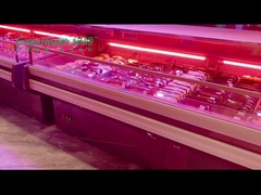 Exposição comercial da encenação do uso da visita do retorno da exposição do refrigerador