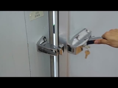 O congelador de refrigerador da exposição da carga da parte traseira da refrigeração com portas de vidro almofada a espessura 75mm