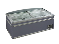 Green Health Commercial Island Freezer Supermercado Refrigerador Pops Ice Cream Freezer