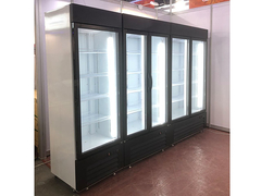 Supermercado Aberto Display Vertical de Carne Frigorífico / Frigorífico de Carne Fresca Porta de Vidro