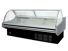 Armário de exibição de carne de açougueiro frigorífico