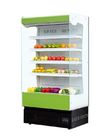 A cor verde do refrigerador aberto ajustável ereto de Multideck personaliza
