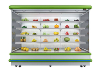 Refrigerador aberto de aço inoxidável de Multideck 4 camadas 3000mm com cortina de ar