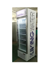 Costume comercial da fábrica do congelador da exposição da porta de vidro 5 camadas ajustáveis