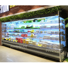 Supermercado vertical Vitrina de produtos lácteos Display Multi Deck Open Chiller Cooler