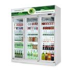 O refrigerador ereto comercial da exposição da bebida para o frio bebe/carne 540W