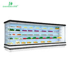 4 camadas do refrigerador aberto de Multideck com vidro de Temperd ou as prateleiras de aço pintadas