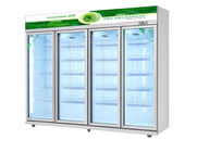 O refrigerador ereto comercial da exposição da bebida para o frio bebe/carne 540W