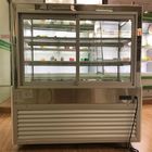 Armário de vidro da porta da exposição japonesa da padaria com compressor importado