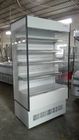 Refrigerador dianteiro aberto da exposição do fruto do anúncio publicitário para a loja com refrigerador de ar 1100W