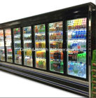 Mostra aberta comercial do supermercado do refrigerador de Multideck com porta de vidro