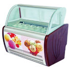 Mini recipientes do congelador/mostra 6 da exposição do gelado com protecção ambiental