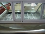 Mini recipientes do congelador/mostra 6 da exposição do gelado com protecção ambiental
