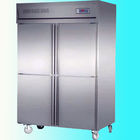 Portas eretas comerciais do congelador 3 da cozinha/mantimento com as rodas moventes fáceis