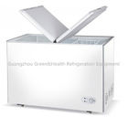 Baixa energia da caixa o congelador branco/da prata degela a exposição de diodo emissor de luz