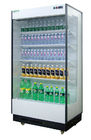 Mostra pequena de vidro completa da exposição dos frutos do refrigerador de Multideck para a loja conveniente