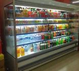 Personalize o armário de exposição de vidro moderno do alimento aberto ajustável do refrigerador de Multideck