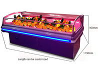 Carniceiro comercial Showcase dos refrigeradores da exposição da carne do congelador da exposição da carne do estilo de Europa