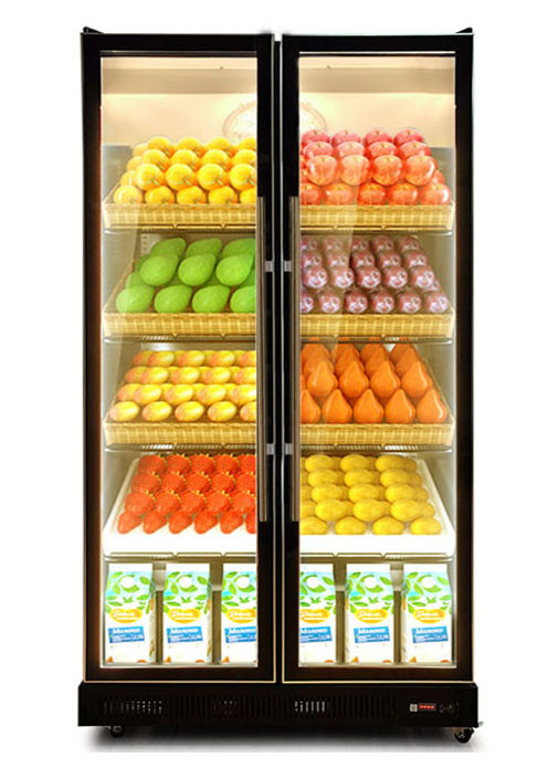2 ~ 8 graus Copeland compressor porta de vidro preto frigoríficos refrigeradores cerveja refrigerador de vinho
