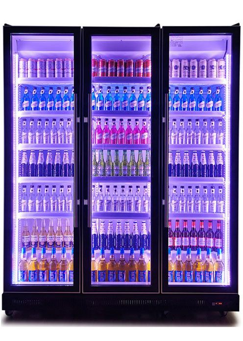 2 ~ 8 graus Copeland compressor porta de vidro preto frigoríficos refrigeradores cerveja refrigerador de vinho