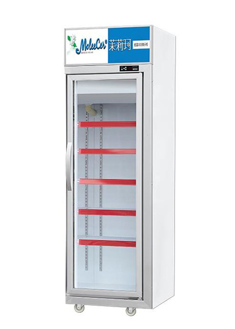 5 congelador comercial da exposição do supermercado da porta de 450L camadas do aço revestido plástico do único