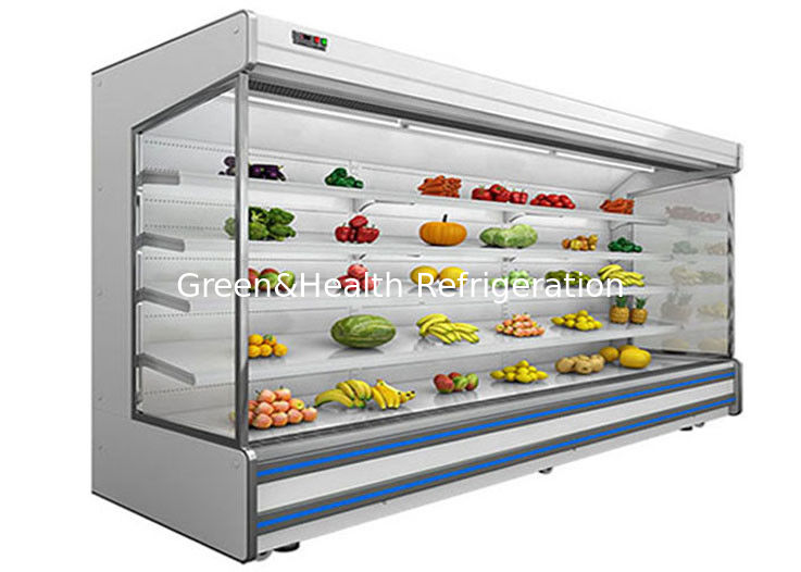 Refrigerador vegetal Multideck Juice Fruit Mall Refrigerator do ar livre
