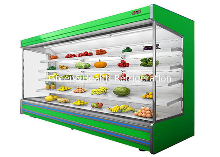 Refrigerador vegetal Multideck Juice Fruit Mall Refrigerator do ar livre