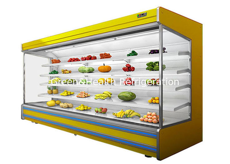 Refrigerador vegetal Multideck Juice Fruit Mall Refrigerator do ar livre