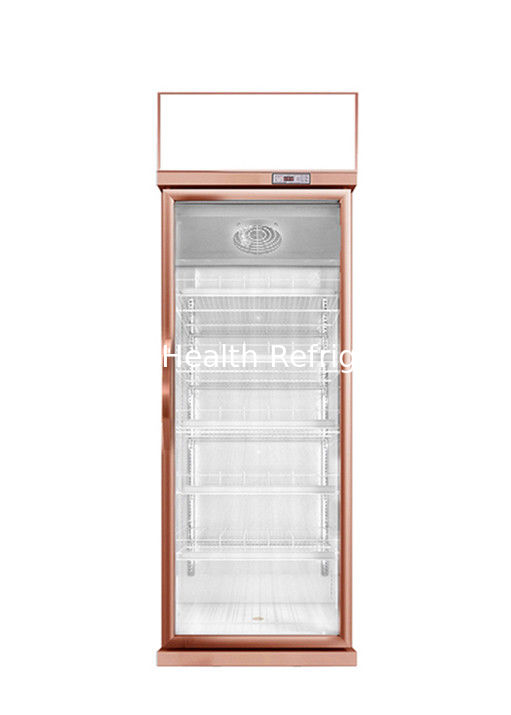 Resfriador personalizado de 1 2 3 portas de vidro para displays sem neblina bebida fria geladeira comercial