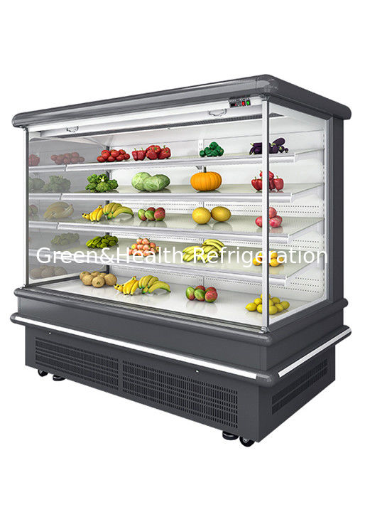 2.5m Supermercado Multi Deck Open Chiller com Fano Dinâmico de Refrigeração e Descongelamento Automático para Parede Frigorífico