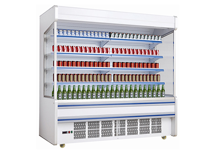 2.5m Plug In System 4 Layers Refrigerador Comercial Aberto para Display Merchandiser