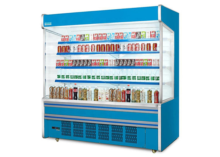 2.5m Plug In System 4 Layers Refrigerador Comercial Aberto para Display Merchandiser