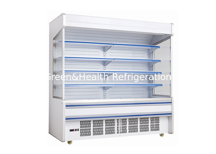 Refrigerador comercial de vários andares com arrefecimento dinâmico, prateleiras ajustáveis e iluminação LED para supermercados
