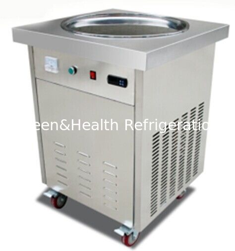 1Máquina de gelado frito de 5 kW com construção de aço inoxidável 201