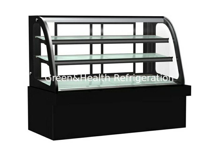 4 pés quadrados Glass Cake Display Chiller Patisserie Bakery Display Case