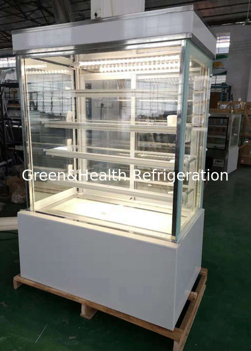 4 pés quadrados Glass Cake Display Chiller Patisserie Bakery Display Case