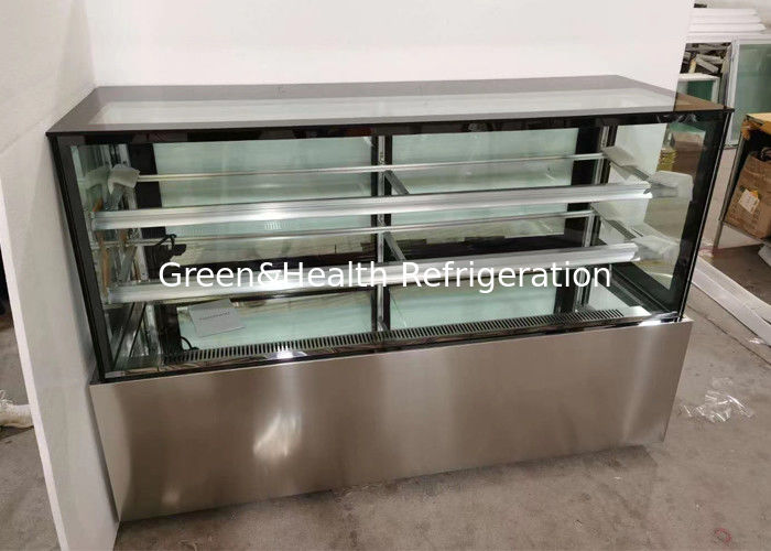 4 pés quadrados Glass Cake Display Chiller Patisserie Bakery Display Case